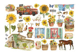 Ephemera - Sunflower Art elements and sunflowers