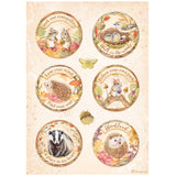 Kit 6 papeles de arroz A4 Woodland