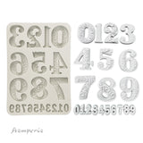 Silicon mould A5 - Gear up for Christmas numbers