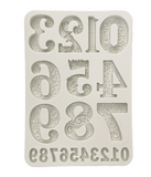 Silicon mould A5 - Gear up for Christmas numbers