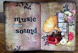 Create Happiness Stone papel Mixed Media Journal A5