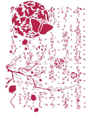 Stencil G cm. Moon butterfly