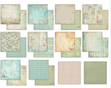 Block de papeles 10 hojas  (8"X8") 2 caras Backgrounds Selection - Daisy Art