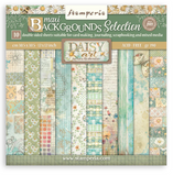 Block de papeles 10 hojas  (8"X8") 2 caras Backgrounds Selection - Daisy Art