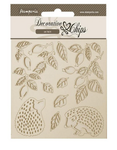 Decorative chips cm 14x14 - Woodland hedgehog