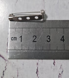 Broche Prendedor Plateado 2.5 cms