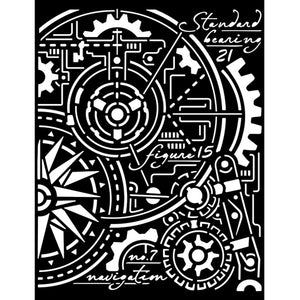 Stencil SIR VAGABOND AVIATOR - GEARS & COMPASS