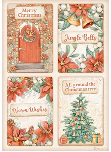 Papel de arroz All Around Christmas 4 cards