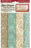 Papel de arroz A6 Kit backgrounds - Christmas Greetings