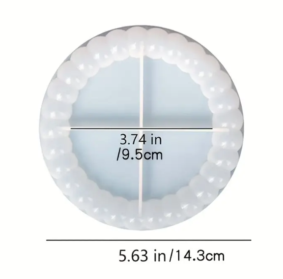 Molde silicona Posavasos de agata