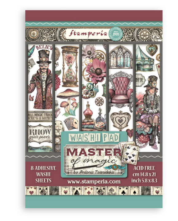 Washi pad 8 hojas A5 - Master of Magic