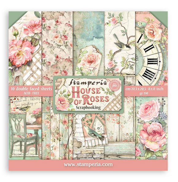 Block de Papeles House of Roses 8*8