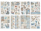Washi pad 8 hojas A5 - Silent Sea