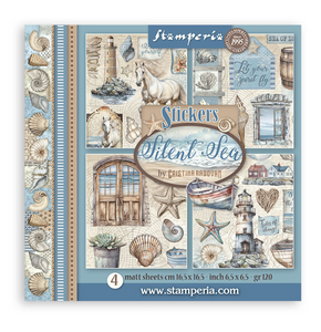 Stickers mm 165x165 4 hojas - Silent Sea