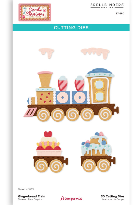 Cutting Dies Gingerbread Train