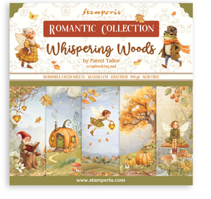 Block de papeles (12"x12") - Whispering woods