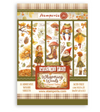 Washi pad 8 sheets A5 - Whispering woods