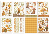 Washi pad 8 sheets A5 - Whispering woods
