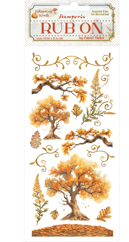 Rub-on cm 10,16x21,6 - Whispering woods oak
