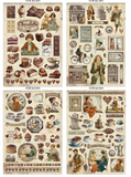Junk journal stickers, cut-outs, backgrounds - Coffee and Chocolate
