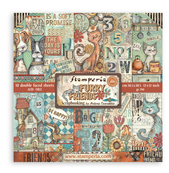 Block de papeles 10 hojas cm 30,5x30,5 (12