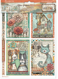Papel de arroz A4 Furry Friends de stamperia