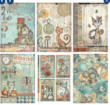 Papel de arroz A4 Furry Friends de stamperia