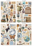 Junk journal pegatinas, recortes, fondos - Secret Diary