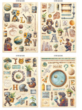 Junk journal pegatinas, recortes, fondos - A new Beginning