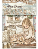 Mini papel de arroz A6 8 hojas - White Christmas
