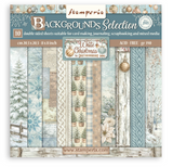 Bloc de Scrapbooking 10 hojas cm 20,3X20,3 (8"X8") Backgrondas Selection- White Christmas
