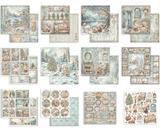 Bloc de Scrapbooking 10 hojas cm 20.3X20.3 (8"X8") 2 caras - White Christmas