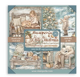 Bloc de Scrapbooking 22 hojas cm 20,3X20,3 (8"X8") Una cara - White Christmas