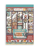 Washi pad 8 hojas A5 - Furry Friends 2