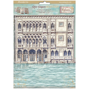 Kit 6 papeles de arroz A4 - Venice City of Art