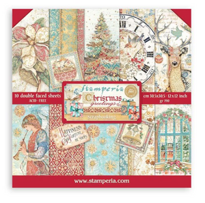 Block de Papeles Christmas Greetings 12*12"