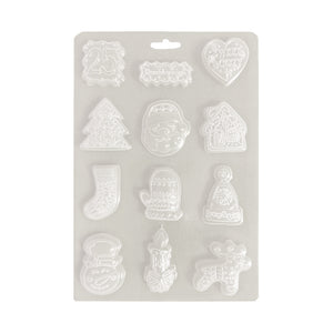 Molde flexible A5 - Candy Christmas elementos