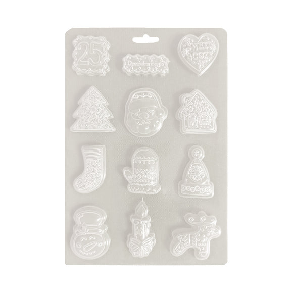 Molde flexible A5 - Candy Christmas elementos
