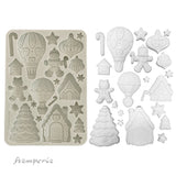Molde de silicona A5 - Candy Christmas pan de jengibre