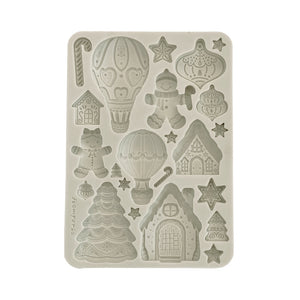 Molde de silicona A5 - Candy Christmas pan de jengibre