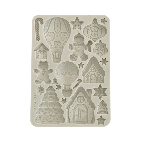 Molde de silicona A5 - Candy Christmas pan de jengibre