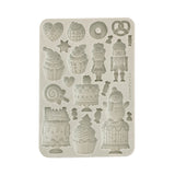 Molde de silicona A5 - Candy Christmas pasteles