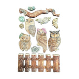 Molde de silicona A5 - The Owl's House búhos y rama