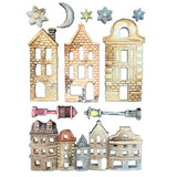 Molde de silicona A5 - Christmas pueblo