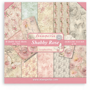 Block de Papeles 8*8" - Shabby Rose