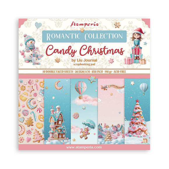 Block de papeles 8*8 - Candy Christmas