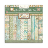 Bloc de Papeles 10 hojas (8"X8") 2 caras Backgrounds Selection - Daisy Art