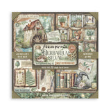 Block de papeles 22 hojas (8"X8") Una cara Face Herbarium Silvae