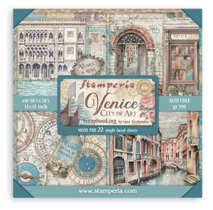 Block de Papeles (12"x12") 22 hj una cara Venice City of Art
