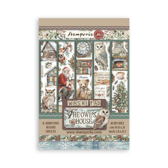 Washi pad 8 hojas A5 - The Owl's House